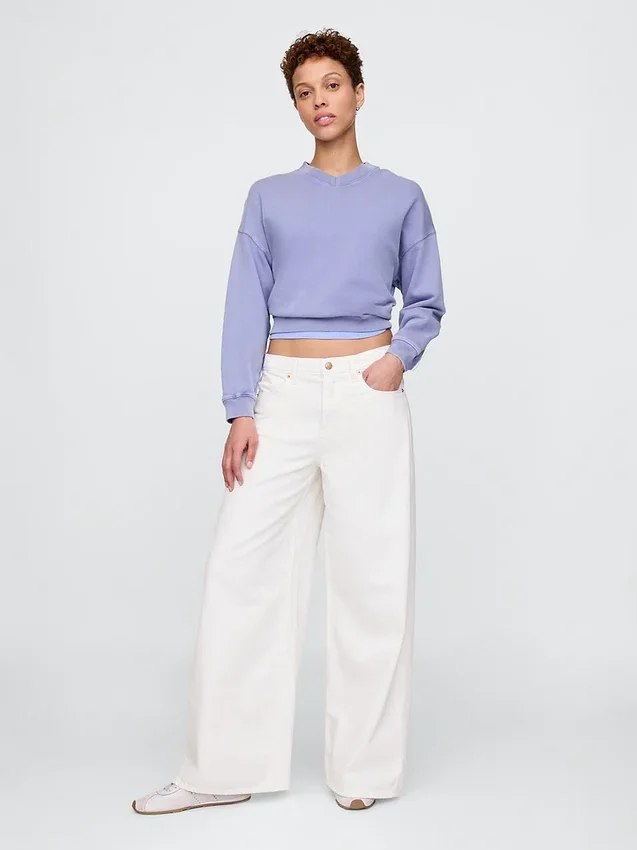 Lågt sittande, extra baggy Jeans