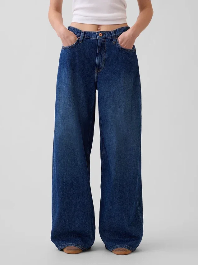 Lågt sittande, extra baggy Jeans