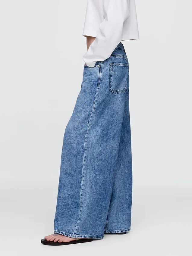Lågt sittande, extra baggy Jeans