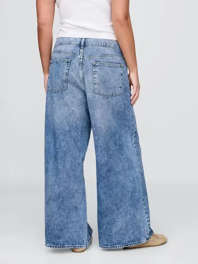 Lågt sittande, extra baggy Jeans