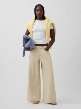 Lågt sittande randiga extra baggy-Jeans