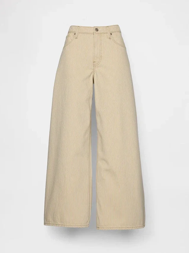 Lågt sittande randiga extra baggy-Jeans