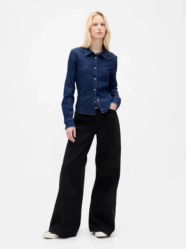 Lågt sittande, ultramjuka, extra baggy Jeans