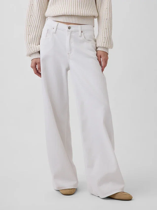 Lågt sittande, ultramjuka, extra baggy Jeans