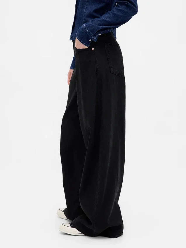 Lågt sittande, ultramjuka, extra baggy Jeans