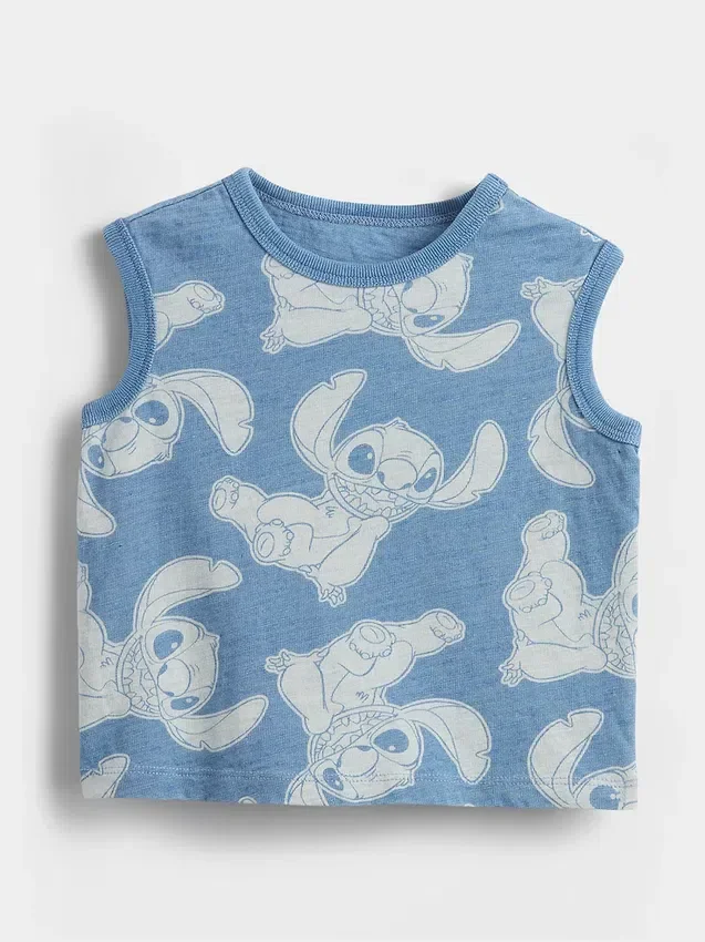 Lilo & Stitch T-shirt utan ärmar med tryck för Baby & Småbarn