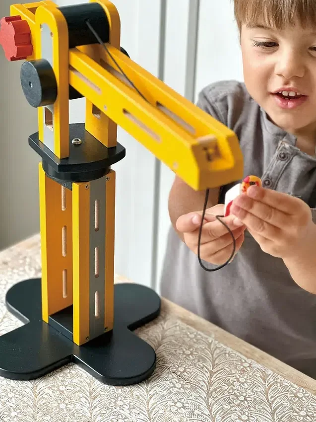 Little Builder – gul kranleksak för småbarn