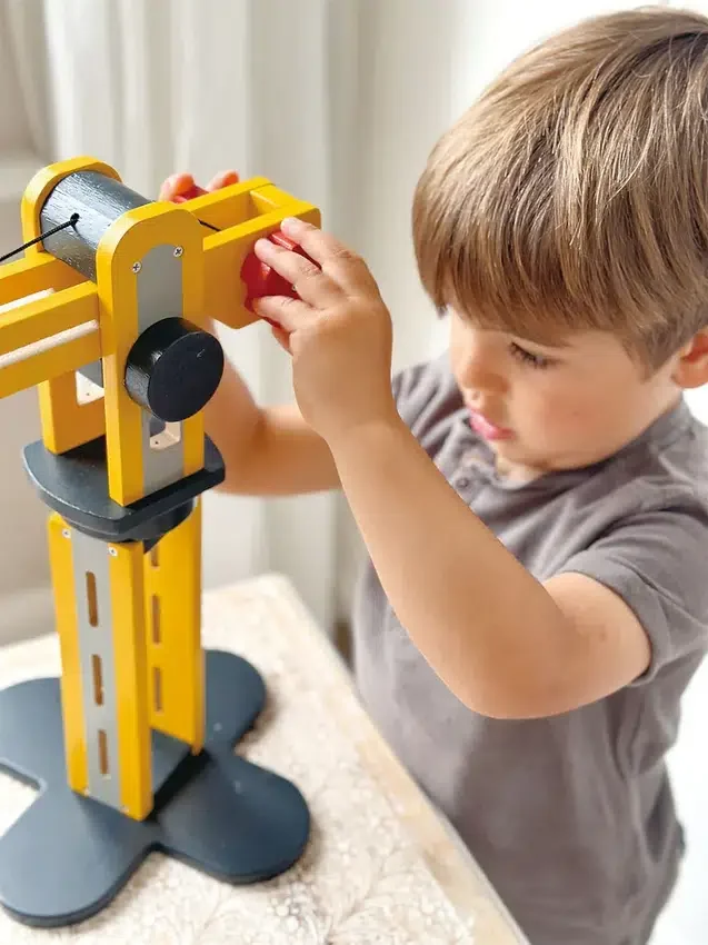 Little Builder – gul kranleksak för småbarn