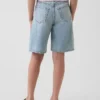 Långa jeansshorts för barn med medelhög midja