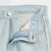 Långmodiga jeansshorts med låg midja för barn