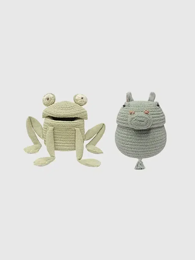 Lorena Canals Set med 2 minikorgar: Fred och Henry