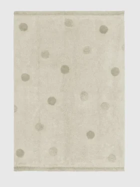 Lorena Canals tvättbar matta Hippy Dots Olive