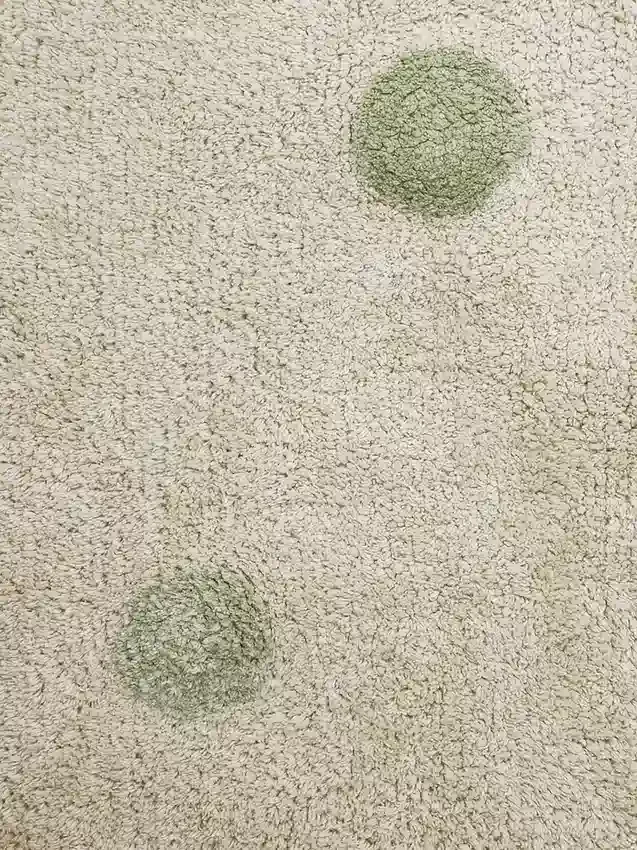 Lorena Canals tvättbar matta Hippy Dots Olive