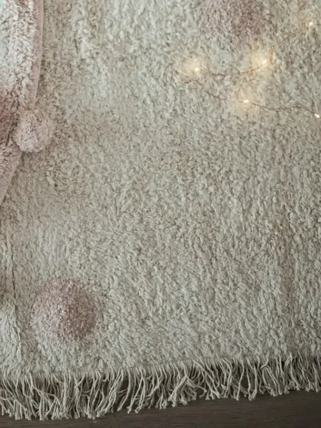 Lorena Canals tvättbar matta Hippy Dots Vintage Nude