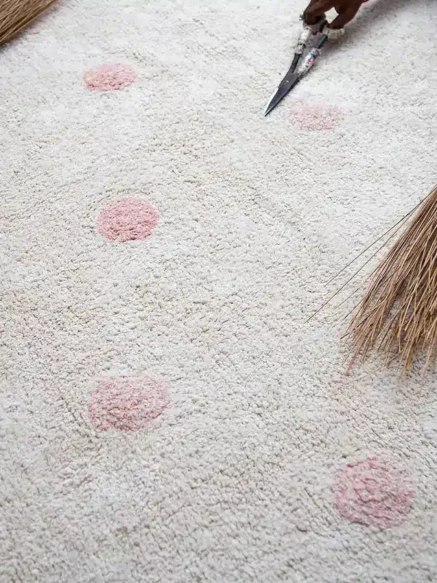 Lorena Canals tvättbar matta Hippy Dots Vintage Nude