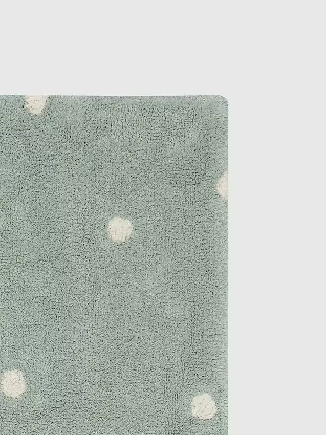 Lorena Canals tvättbar matta Mini Dot Blue Sage