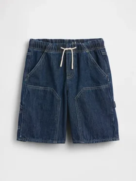 Lösa, bekväma denimshorts i 90-talsstil för barn