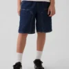 Lösa, bekväma denimshorts i 90-talsstil för barn