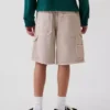 Lösa, bekväma denimshorts i 90-talsstil för barn