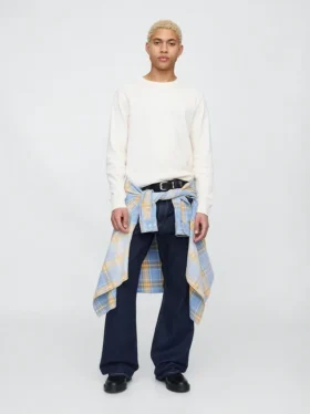 Lösa bootcut-Jeans