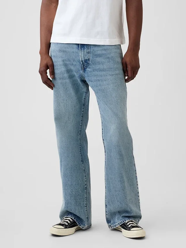 Lösa bootcut-Jeans