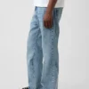 Lösa bootcut-Jeans