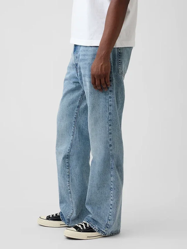 Lösa bootcut-Jeans