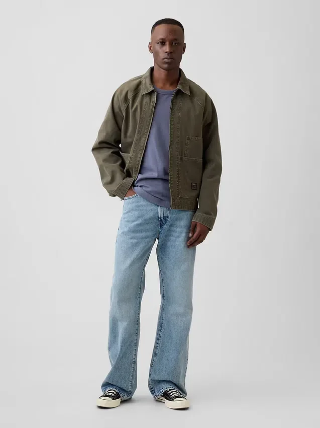 Lösa bootcut-Jeans