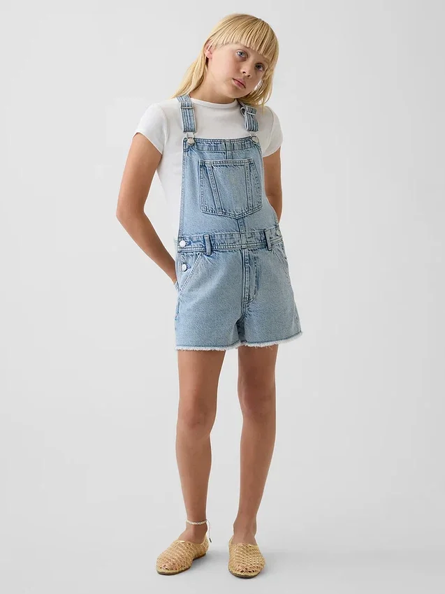 Lösa denimshorts för barn