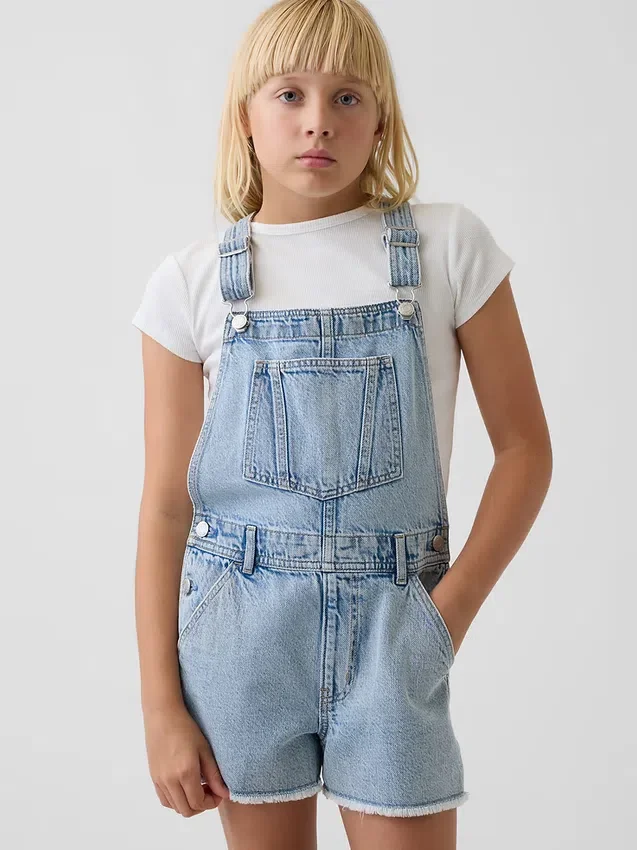 Lösa denimshorts för barn