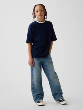 Lösa jeans för barn i 90-talsstil