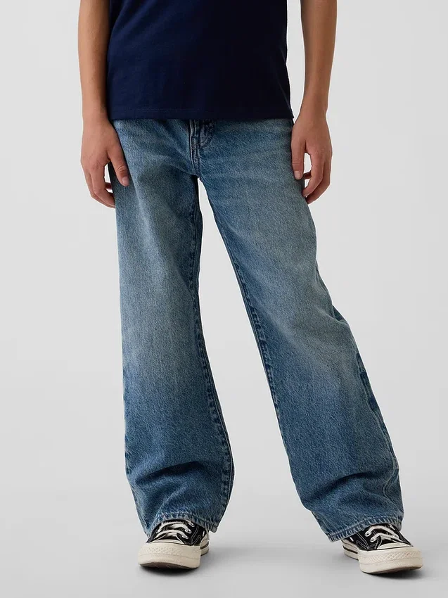 Lösa jeans för barn i 90-talsstil