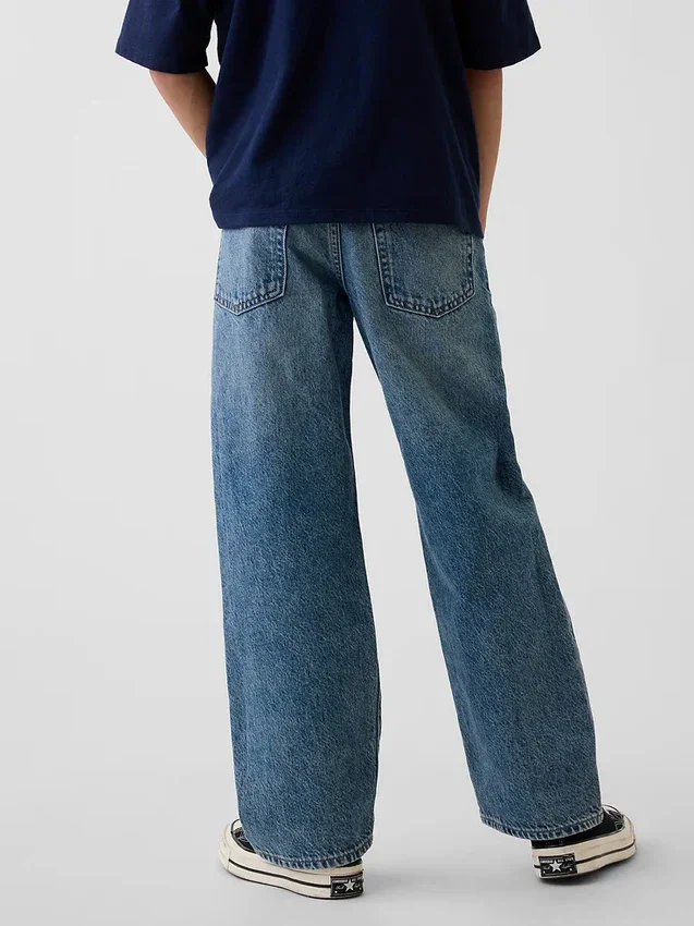 Lösa jeans för barn i 90-talsstil