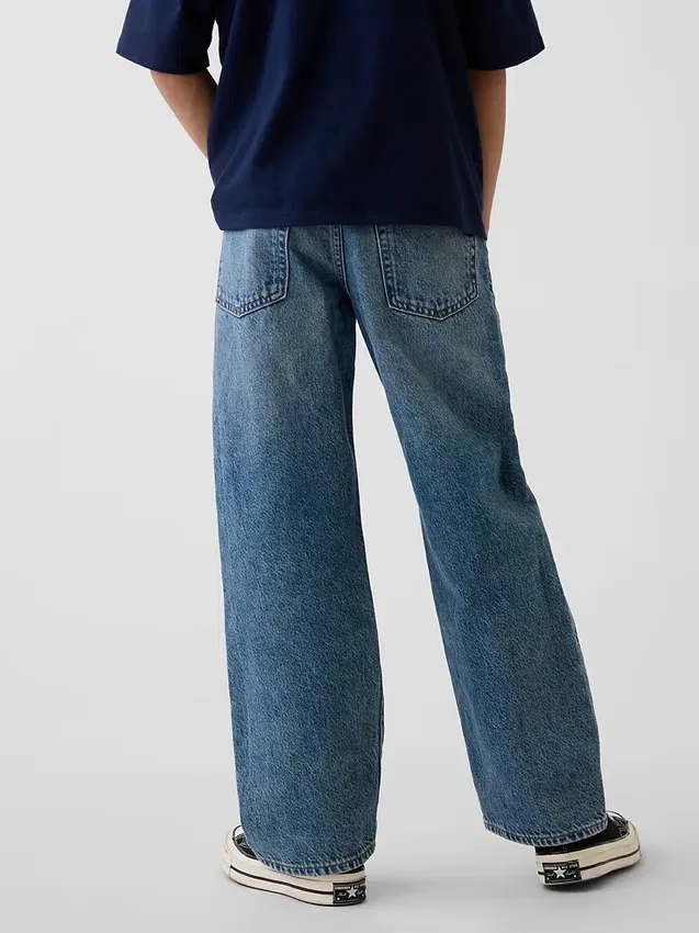 Lösa jeans för barn i 90-talsstil
