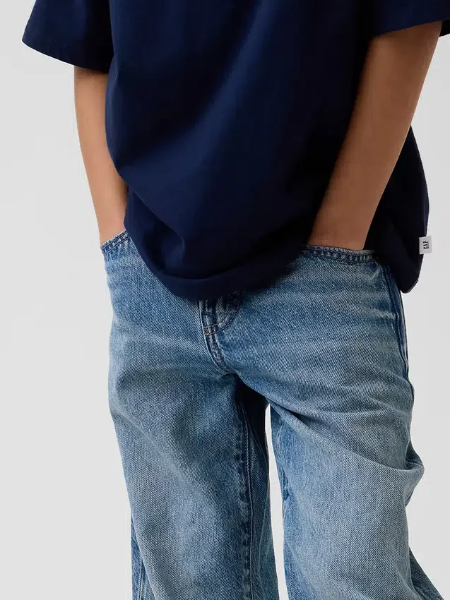 Lösa jeans för barn i 90-talsstil