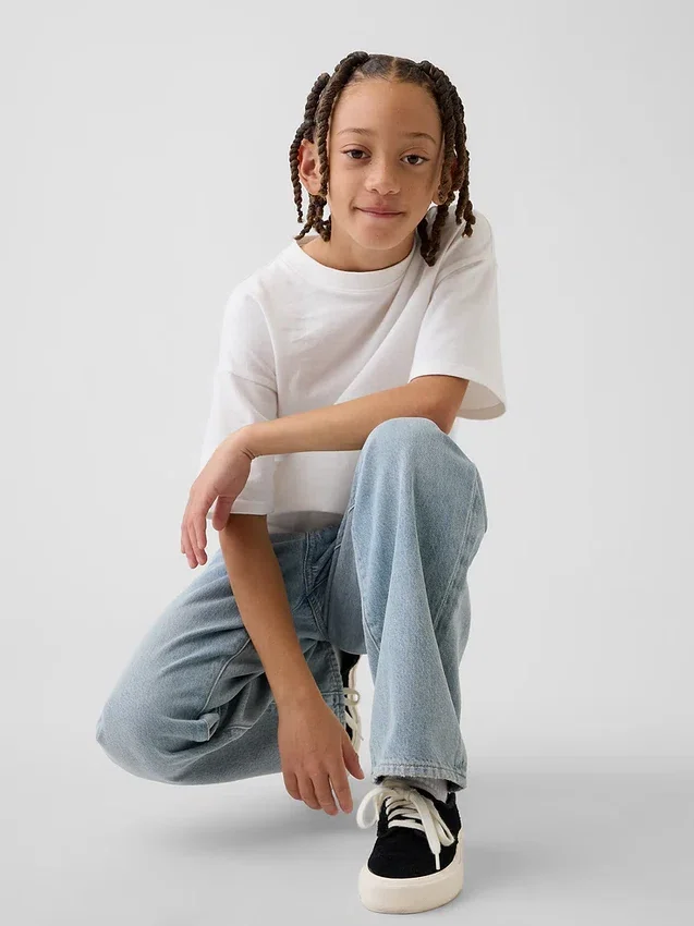 Lösa jeans för barn i 90-talsstil