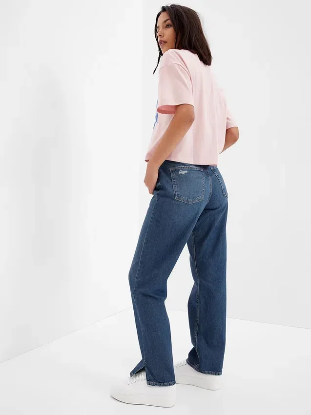 Lösa jeans i 90-talsstil för tonåringar