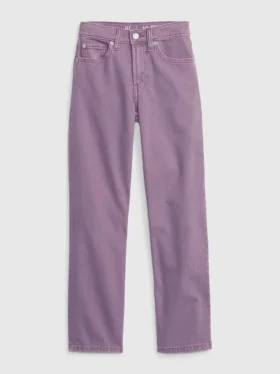 Lösa jeans med hög midja i 90-talsstil för barn