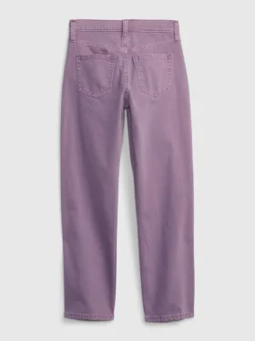 Lösa jeans med hög midja i 90-talsstil för barn