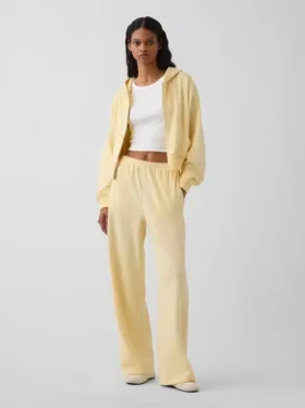 Lösa sweatpants i Vintagesoft-frotté med medelhög midja