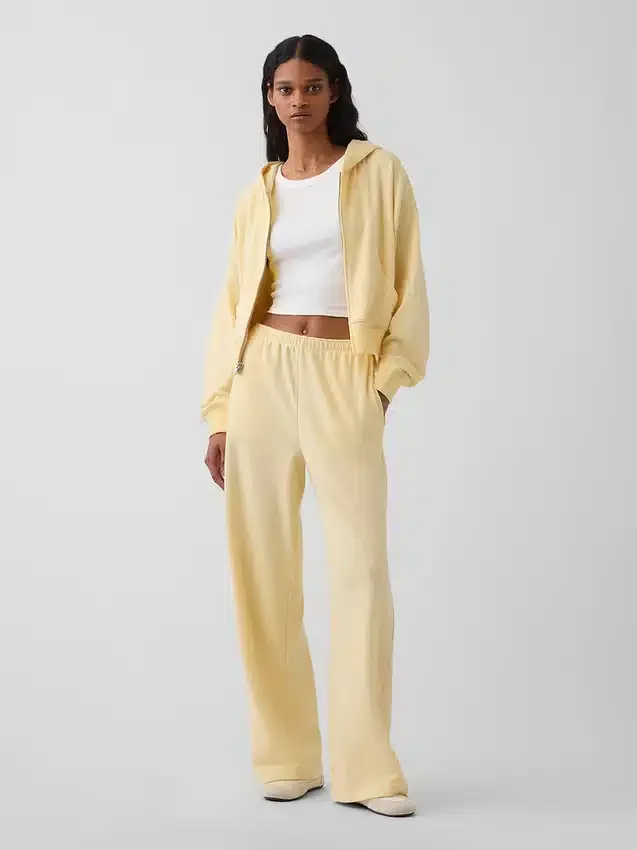 Lösa sweatpants i Vintagesoft-frotté med medelhög midja