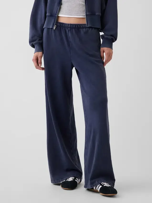 Lösa sweatpants i Vintagesoft-frotté med medelhög midja