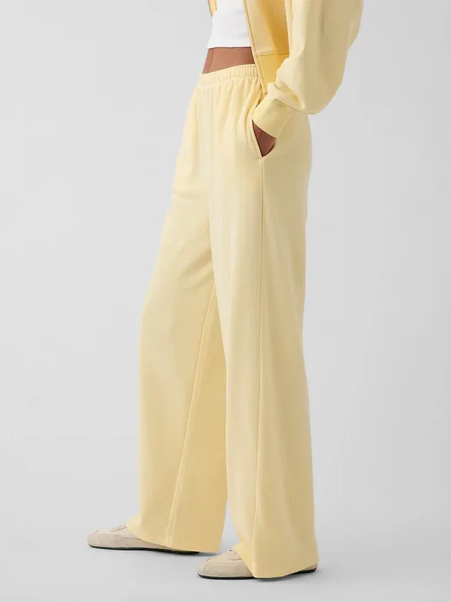 Lösa sweatpants i Vintagesoft-frotté med medelhög midja