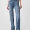 Löst sittande jeans med medelhög midja i 90-talsstil