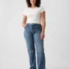 Löst sittande jeans med medelhög midja i 90-talsstil