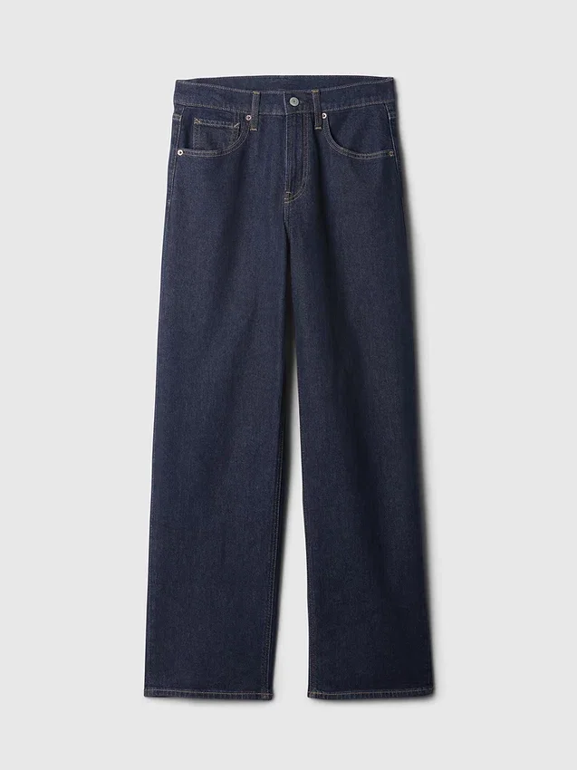 Löst sittande jeans med medelhög midja i 90-talsstil