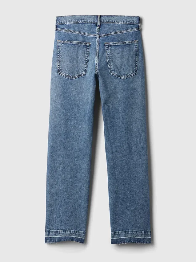 Löst sittande jeans med medelhög midja i 90-talsstil
