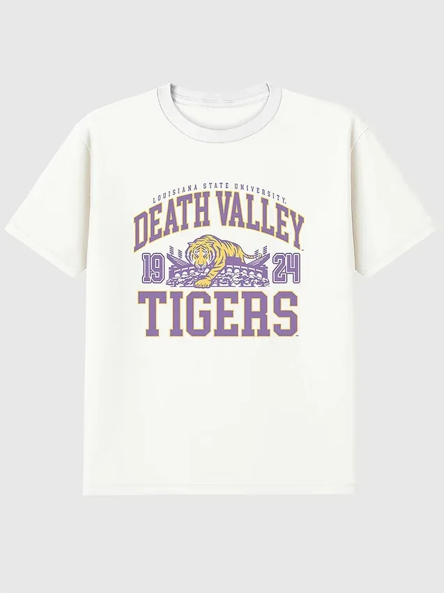 LSU Death Valley Tigers-T-shirt med tryck