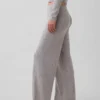 Lätt pyjamasbyxa i CashSoft Pointelle med hjärtmönster