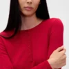 Lätt pyjamastoppar i CashSoft-pointelle med hjärtmönster